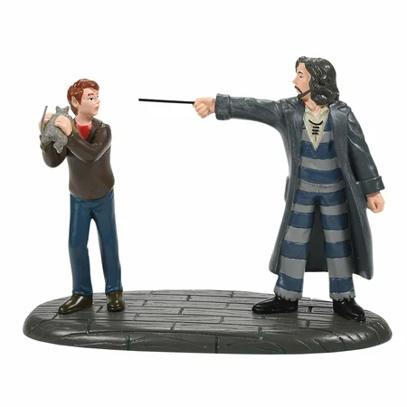 "Come out and play Peter" Ron & Sirius Figurine - Harry Potter Village