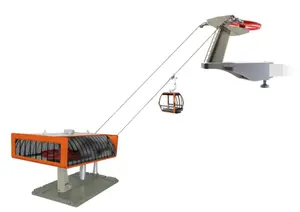 Jägerndorfer ski lift D-Line grey/orange 1:32