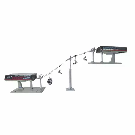 Jägerndorfer ski lift professional Langewand Ischgl black/red/grey 1:32 - image 1