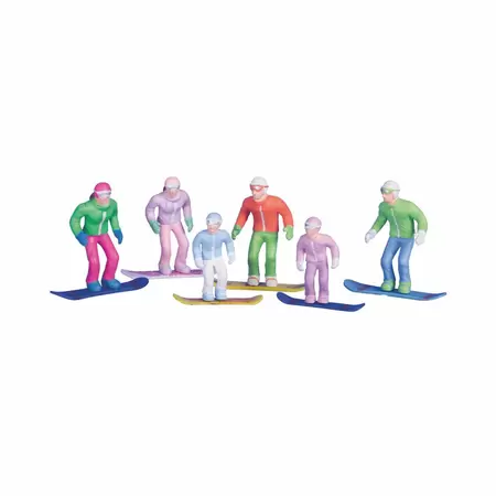 Jägerndorfer standing figurines with snowboards - 6 pcs.1:32 - image 2