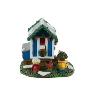 Lemax backyard chicken coop Caddington Village 2025 - image 3