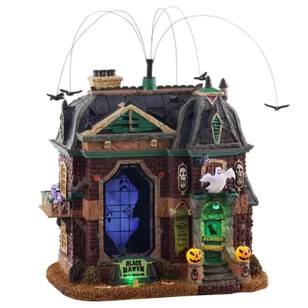 Lemax black raven manor Spooky Town 2021