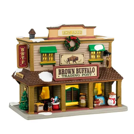 Lemax brown buffalo trading post Vail Village 2024 - image 1