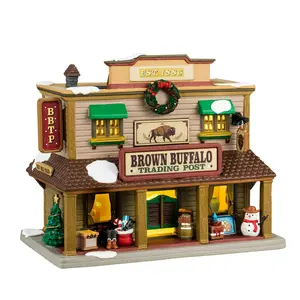 Lemax brown buffalo trading post Vail Village 2024 - image 1