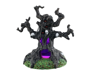Lemax chained spooky tree Spooky Town 2025