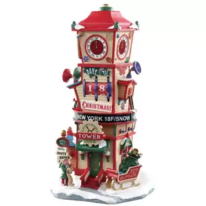 Lemax countdown clock tower Santa's Wonderland 2018 - image 1