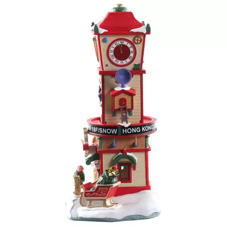 Lemax countdown clock tower Santa's Wonderland 2018 - image 2