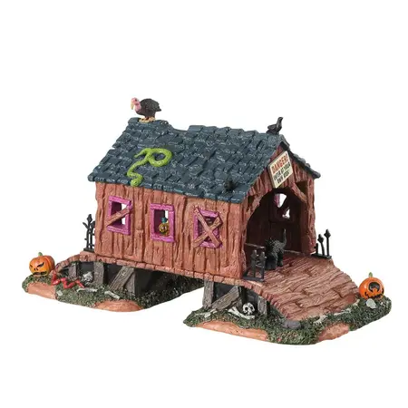 Lemax creepy covered bridge Spooky Town 2023 - image 1