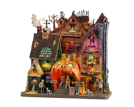 Lemax creepy pumpkin patch Spooky Town 2025