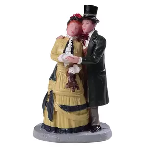 LEMAX Coppia Dickens Innamorati - Figura In Poliresina 7.5 Cm Per Presepe Nordico E Villaggi Natalizi, Cod. 92772