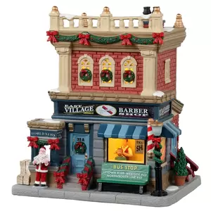 Lemax east village barber shop Caddington Village 2021 - image 1