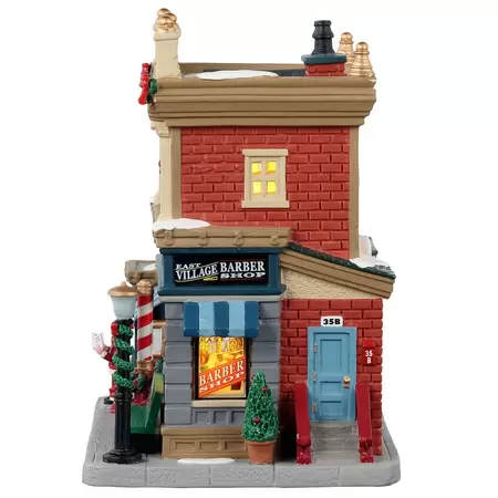 Lemax east village barber shop Caddington Village 2021 - image 3