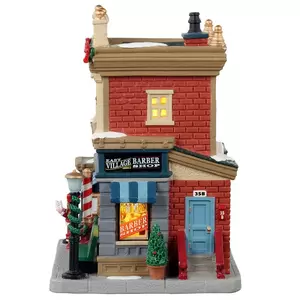 Lemax east village barber shop Caddington Village 2021 - image 3