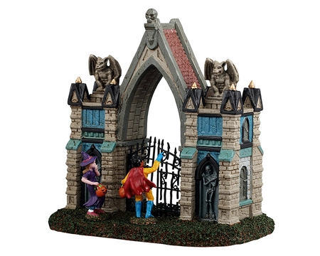 Lemax gargoyle gate Spooky Town 2025