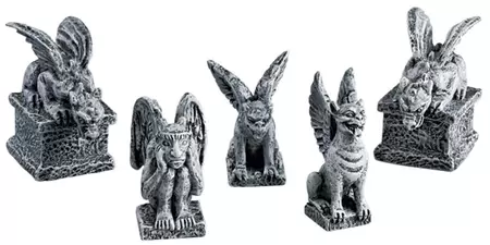 Lemax gargoyles s/5 Spooky Town 2005