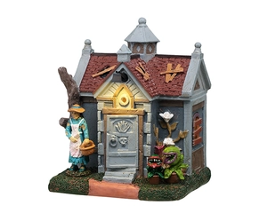 Lemax grave gardening Spooky Town 2025
