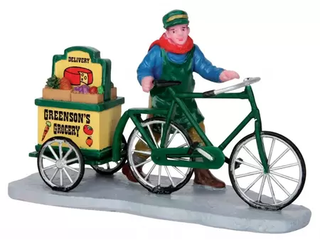 Lemax greenson's grocery delivery Caddington Village 2015