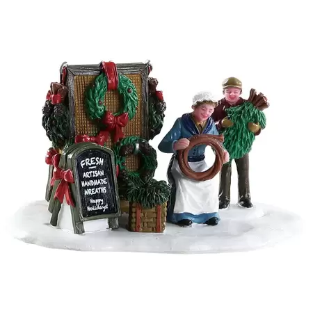 Lemax handmade wreaths Caddington Village 2018 - image 1