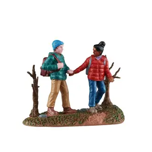Lemax hiking couple Vail Village 2025