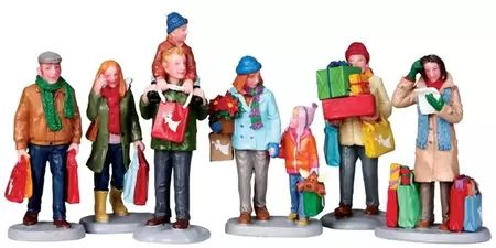 Lemax holiday shoppers s/6 Caddington Village 2010