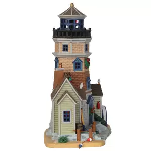 Lemax holly bay lighthouse Plymouth Corners 2014 - image 2