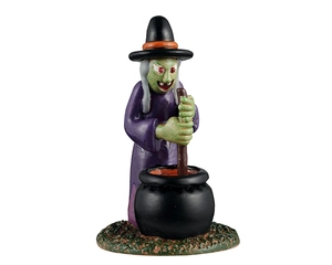 Lemax inflatable witch yard decoration Spooky Town 2025