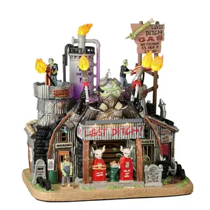 Lemax last ditch gas & salvage Spooky Town 2022