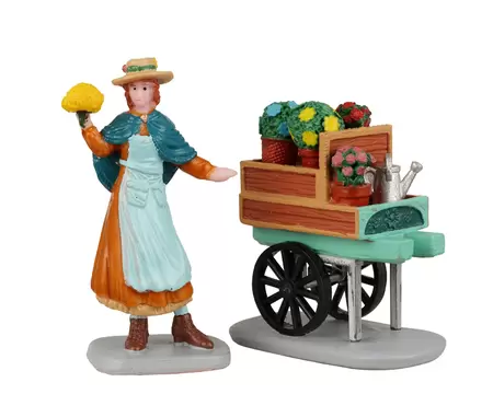 Lemax merry's garden cart s/2 Caddington Village 2022
