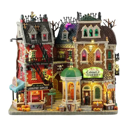 Lemax monsters on main street Spooky Town 2026