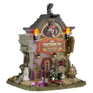 Lemax mortician max - death day services Spooky Town 2026