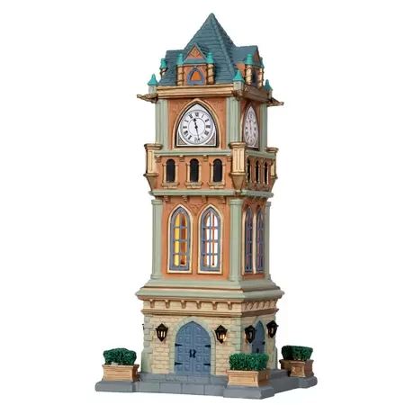 Lemax municipal clock tower Caddington Village 2010 - image 2