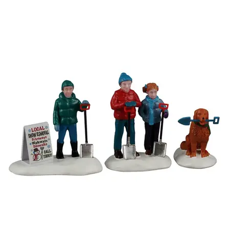 Lemax neighborhood snow shovelers Vail Village 2026