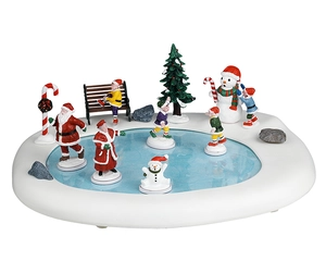 Lemax northern lights skating pond Santa's Wonderland 2025 - image 1