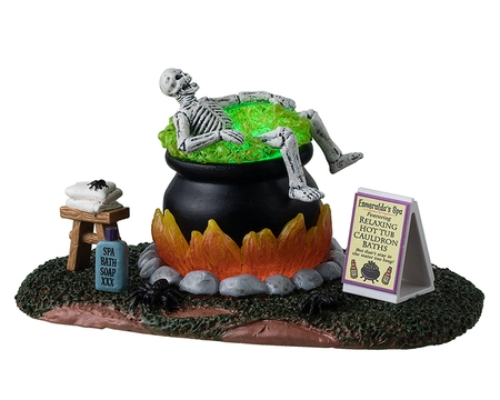 Lemax nothing like a hot bath Spooky Town 2025