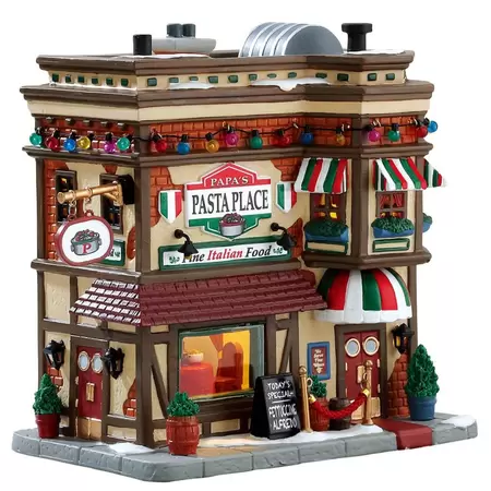 Lemax papa's pasta place Caddington Village 2018 - image 1