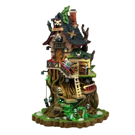 Lemax petrified forest tree house Spooky Town 2026