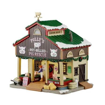 Lemax polly's pot-bellied pig rescue Harvest Crossing 2025 - image 2