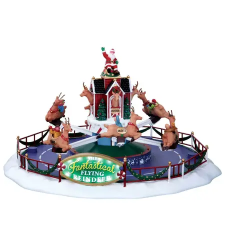 Lemax reindeer on holiday Santa's Wonderland 2016