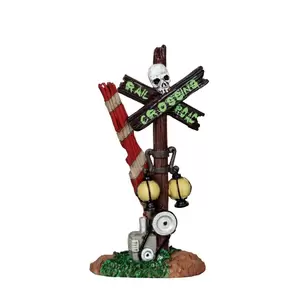 Lemax rotten railroad crossing Spooky Town 2012