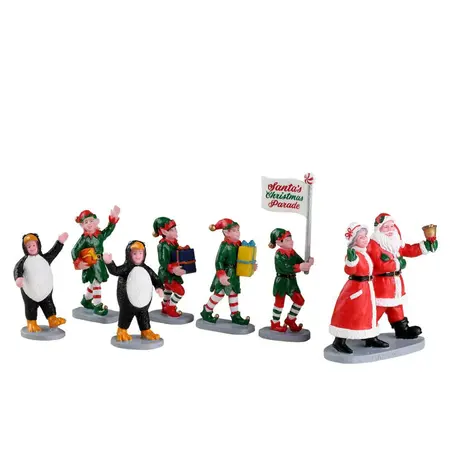 Lemax santa's elf parade Caddington Village 2022 - image 1