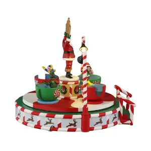 Lemax santa's peppermint teacup spinner Carnival 2025 - image 3