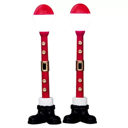 Lemax santa street lamp s/2 Santa's Wonderland 2016 - image 2