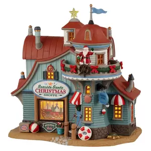Lemax seaside santa christmas shoppe Plymouth Corners 2022 - image 3