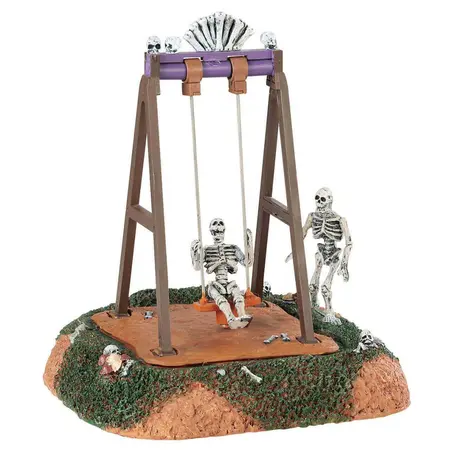 Lemax skeleton swings, b/o (4.5v Spooky Town 2018
