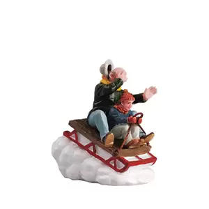 Lemax sledding with gramps General 2005