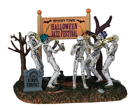 Lemax spooky town halloween jazz festival Spooky Town 2025