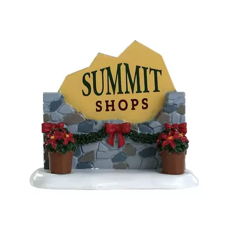 Lemax summit sign Vail Village 2018