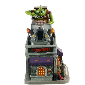 Lemax the creature´s custom hot rod shop, b/o led Spooky Town 2020 - image 2