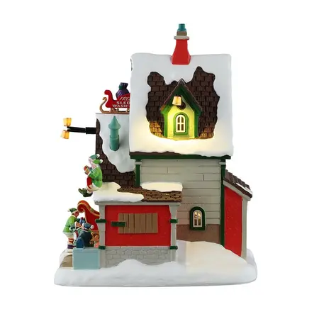 Lemax the elf service sleigh & sled repair Santa's Wonderland 2025 - image 4