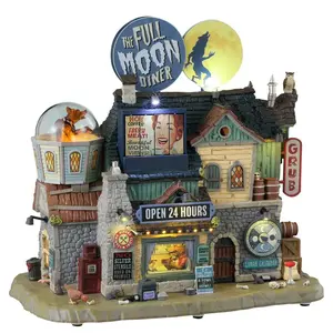 Lemax the full moon diner Spooky Town 2023